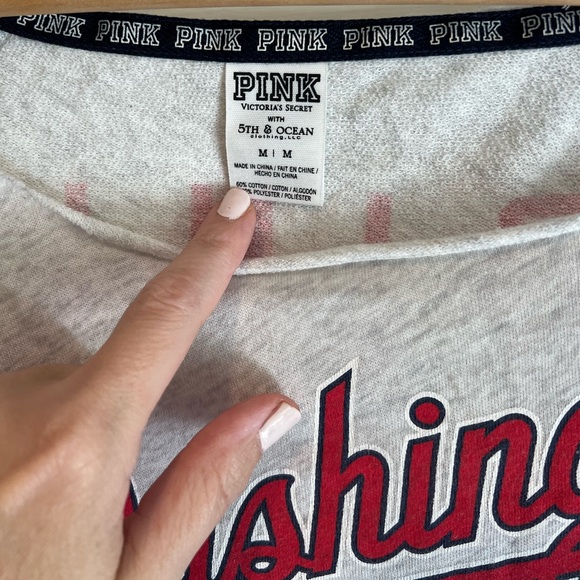 Washington Nationals / Victoria Secret Pink T-Shirt - Picture 3 of 3